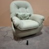 1 X BRAND NEW OUT OF BOX LINSY ELECTRICAL ARMCHAIR IN GREEN - FUNCTION LIST : BLUETOOTH PLAYING SWAYING BACK AND FORTH ROTATING LEFT AND RIGHT 360 LUMBAR PILLOW WITH SMALL BLANKET INSIDE MOBILE PHONE STAND BLUETOOTH SPEAKER SIZE - W 95 X D 100 X H 1
