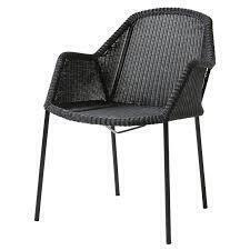 1 X BRAND NEW CANE - LINE BREEZE DINING CHAIR IN BLACK - RRP £499