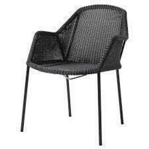 1 X BRAND NEW CANE - LINE BREEZE DINING CHAIR IN BLACK - RRP &pound;499