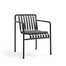 1 X BRAND NEW HAY PALISADE DINING ARMCHAIR IN ANTHRACITE IN ONE BOX - RRP £351 IN ONE BOX