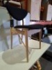 1 X BRAND NEW FINN JUHL 108 DINING CHAIR IN BLACK WITH OAK FRAME - RRP &pound;1103