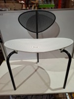 1 X BRAND NEW IN BOX NAGASAKI 3 LEG CHAIR IN BLACK / WHITE - RRP &pound;449