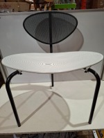 1 X BRAND NEW NAGASAKI 3 LEG CHAIR IN BLACK / WHITE - RRP &pound;449