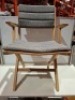 2 X BRAND NEW CANE - LINE FLIP FOLDING ARMCHAIRS IN TEAK - 2