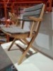 2 X BRAND NEW CANE - LINE FLIP FOLDING ARMCHAIRS IN TEAK - 3