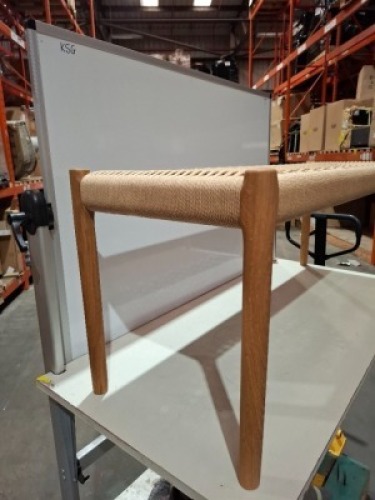 1 X BRAND NEW BENCH 63A OAK IN NATURAL ROPE IN SIZE L 120 X W 40 X H 45 CM