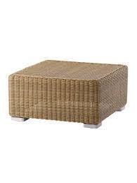 1 X BRAND NEW IN BOX CANE - LINE CHESTER FOOTSTOOL / COFFEE TABLE IN NATURAL - RRP £450