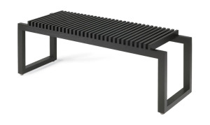 1 X BRAND NEW IN BOX FRITZ HANSEN CUTTER BENCH IN BLACK IN SIZE L 120 X D 40 X H 43