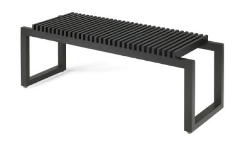 1 X BRAND NEW IN BOX FRITZ HANSEN CUTTER BENCH IN BLACK IN SIZE L 120 X D 40 X H 43