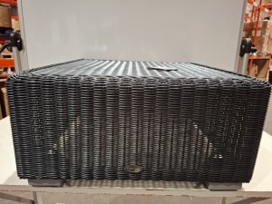 1 X BRAND NEW CANE - LINE CHESTER FOOTSTOOL / COFFEE TABLE IN BLACK - RRP £450
