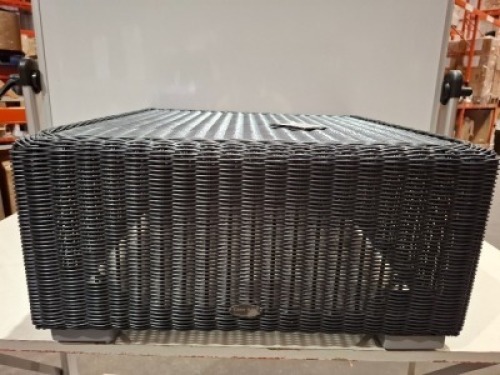 1 X BRAND NEW CANE - LINE CHESTER FOOTSTOOL / COFFEE TABLE IN BLACK - RRP &pound;450