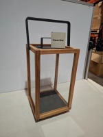 2 X BRAND NEW IN BOX CANE - LINE LIGHTHOUSE LANTERNS IN TEAK - LAVA GREY SMALL IN ONE BOX - RRP EACH &pound;180