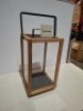 2 X BRAND NEW IN BOX CANE - LINE LIGHTHOUSE LANTERNS IN TEAK - LAVA GREY SMALL IN ONE BOX - RRP EACH &pound;180