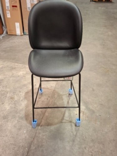 1 X BRAND NEW GUBI BEETLE BAR CHAIR FULLY UPHOLSTERED IN BLACK SIZE 56 X 56 X 118 - RRP &pound; 999