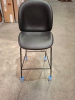 1 X BRAND NEW GUBI BEETLE BAR CHAIR FULLY UPHOLSTERED IN BLACK SIZE 56 X 56 X 118 - RRP &pound; 999
