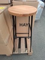 2 X BRAND NEW IN BOX HAY CORNER BAR STOOL IN BLACK IN SIZE 75 H CM - RRP EACH &pound;279 IN TWO BOXES