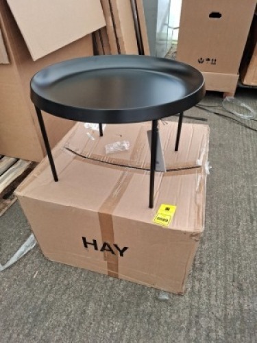 1 X BRAND NEW HAY TULOU COFFEE TABLE IN BLACK IN SIZE 55CM X H 35CM - RRP &pound;245