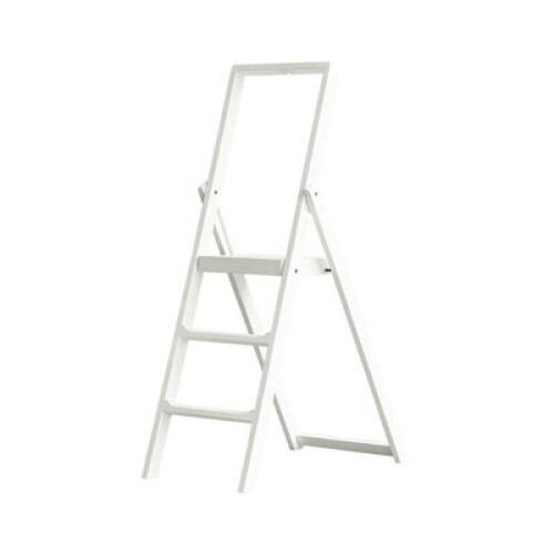 1 X BRAND NEW IN BOX STOCKHOLM STEPLADDER IN WHITE STAINED IN SIZE W45 CM X D 79 X H 125 CM - RRP - &pound;464
