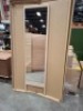 1 X BRAND NEW IN BOX A LINE MIRROR IN WHITE OAK IN SIZE L 52 X H 195 X W 4 CM - RRP &pound;455