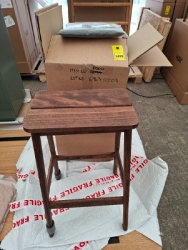 1 X BRAND NEW FORM & REFINE ANGLE STANDARD BAR STOOL IN WALNUT IN SIZE H 65 - RRP &pound;200