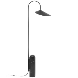 1 X BRAND NEW IN BOX FERM LIVING ARUM FLOOR LAMP IN BLACK IN SIZE W 25.6 X H 136 CM X D 42 CM - RRP £590