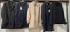 5 X BRAND NEW MIXED DAN JOHN COATS ONE IN GREY SIZE 50 , ONE IN BLACK SIZE XL , ONE BLUE / NAVY SIZE 52 , ONE BLUE SIZE LARGE , ONE BEIGE SIZE 48 - RRP EACH &pound;150 - TOTAL RRP &pound;750