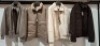 5 X BRAND NEW MIXED DAN JOHN JACKETS LOT CONTAINING 1 IN MORO IN SIZE LARGE , ONE IN GREY IN SIZE M , ONE IN TORTORA IN SIZE LARGE , 2 IN WHITE IN SIZE XXL - RRP EACH &pound;130 - TOTAL RRP &pound;650