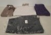 20 X BRAND NEW DAN JOHN MIXED CLOTHING LOT TO INCLUDE JEANS - CASHMERE SCARFS - KNITTED JUMPERS - SHIRTS ETC ALL IN VARIOUS SIZES