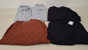 20 X BRAND NEW DAN JOHN MIXED CLOTHING LOT TO INCLUDE KNITTED JUMPERS - TROUSERS - SHIRTS - CORDUROY PANTS ETC