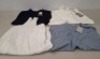 20 X BRAND NEW DAN JOHN MIXED CLOTHING LOT TO INCLUDE A JUMPER IN NAVY IN SIZE L , TURTLE NECK IN WHITE IN SIZE XL , KNITTED JUMPER IN BLUE IN SIZE XL ETC IN ONE TRAY (PLEASE NOTE TRAY NOT INCLUDED)
