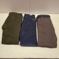 20 X BRAND NEW DAN JOHN MIXED CLOTHING LOT TO INCLUDE TROUSERS IN BLUE IN SIZE 58 , TROUSERS IN GREY IN SIZE46 , TROUSERS IN OLIVE IN SIZE 52 ETC IN ONE TRAY (TRAY NOT INCLUDED)