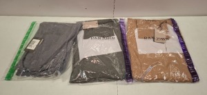 20 X BRAND NEW DAN JOHN TURTLE NECK JUMPERS IN COLOURS GREEN AND CAMEL IN SIZES L,XL,XXL ETC IN ONE TRAY (NOTE TRAY NOT INCLUDED