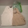 20 X BRAND NEW DAN JOHN MIXED CLOTHING LOT CONTAINING TROUSERS IN WHITE IN SIZE 54, TURTLENECK JUMPER IN GREY IN SIZE XXXL, TROUSERS IN NAVY IN SIZE 48 IN 1 TRAY ETC, (TRAY NOT INCLUDED)
