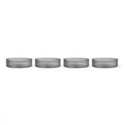 10 X BRAND NEW SETS OF 4 FERM RIPPLE SERVING GLASS BOWLS IN SIZE SMALL - RRP &pound;550 IN 10 BOXES
