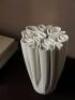 2 X BRAND NEW IN BOX FERM DEDALI VASES IN SIZE LARGE IN OFF - WHITE - RRP EACH &pound;125