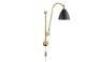 1 X BRAND NEW IN BOX GUBI BESTLITE BL5 WALL LAMP IN SOFT BLACK SEMI MATT WITH BRASS BASE - RRP &pound;699