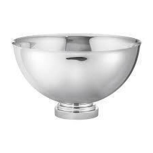 1 X BRAND NEW IN BOX GEORG JENSEN MANHATTAN STAINLESS STEEL CHAMPAGNE BOWL IN SIZE 40 X H 23 CM - RRP &pound;342