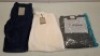 20 X BRAND NEW DAN JOHN MIXED CLOTHING LOT CONTAINING T-SHIRT IN NAVY IN SIZE XXL , JUMPER IN GREEN IN SIZE M , SHIRT IN BLUE IN SIZE 42R SLIM ETC IN ONE TRAY (NOTE - TRAYS NOT INCLUDED)