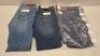 20 X BRAND NEW DAN JOHN JEANS LOT CONTAINING DENIM JEANS IN LIGHT BLUE AND NAVY IN SIZES 46,50,52 ETC IN ONE TRAY (NOTE - TRAYS NOT INCLUDED)