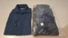 20 X BRAND NEW DAN JOHN SHIRTS IN NAVY IN MIXED SIZES 39,40,41,44 ETC IN ONE TRAY (NOTE - TRAY NOT INCLUDED)