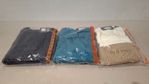 20 X BRAND NEW DAN JOHN SWEATSHIRTS IN VARIOUS COLOURS TEAL , NAVY AND GREY IN SIZES M,XL,3XL ETC IN ONE TRAY (NOTE - TRAYS NOT INCLUDED)