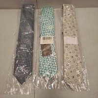 60 X DAN JOHN TIES IN VARIOUS COLOURS IE NAVY,GREEN AND WHITE ETC IN ONE TRAY PLEASE SEE PICTURE (NOTE - TRAYS NOT INCLUDED)