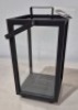 2 X BRAND NEW IN BOX CANE - LINE LIGHTHOUSE LANTERNS IN ALUMINIUM - LAVA GREY SMALL IN ONE BOX - RRP EACH &pound;180
