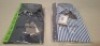 20 X BRAND NEW DAN JOHN MIXED LOT CONTAINING TURTLE NECK JUMPERS IN GREY IN SIZE MEDIUM, SHIRTS IN VARIOUS COLOURS AND SIZES - WHITE, NAVY BLUE/WHITE IN SIZES 37, 39, 40 AND 45 IN 1TRAY (TRAY NOT INCLUDED)