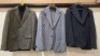 5 X BRAND NEW DAN JOHN BLAZERS LOT TO INCLUDE 3X IN NAVY BLUE IN SIZES XL AND 44 , 1X BLAZER IN LIGHT BLUE IN SIZE XL , AND 1X BLACK/GREY IN SIZE 46 - RRP EACH &pound;130