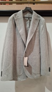 5 X BRAND NEW DAN JOHN BLAZERS LOT ALL IN GREY IN SIZES 46, 50, 54, 56 AND 58 - RRP £130