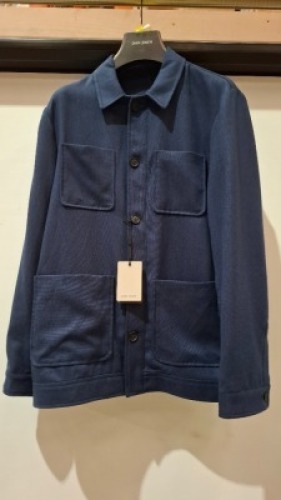 5 X BRAND NEW DAN JOHN MIXED LOT CONTAINING 4 X JACKETS IN NAVY IN SIZES S, M, L AND 1 X NAVY BLAZER WITH PANTS IN SIZE 50