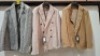5 X BRAND NEW DAN JOHN BLAZERS LOT TO INCLUDE 2 X IN CAMEL IN SIZES 44 AND 48, 2 X IN WHITE / BLUE IN SIZES 48 AND 50, 1 X IN WHITE IN SIZE 50 - RRP &pound;130