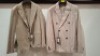 5 X BRAND NEW DAN JOHN BLAZERS LOT TO INCLUDE 3 X IN LIGHT BROWN IN SIZES 46, 48 AND 50, 2 X IN BROWN IN SIZES 54 AND 56 - RRP &pound;130