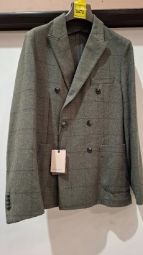 5 X BRAND NEW DAN JOHN BLAZERS LOT ALL IN GREEN IN SIZES 44, 48, 50 AND 54 - RRP &pound;130